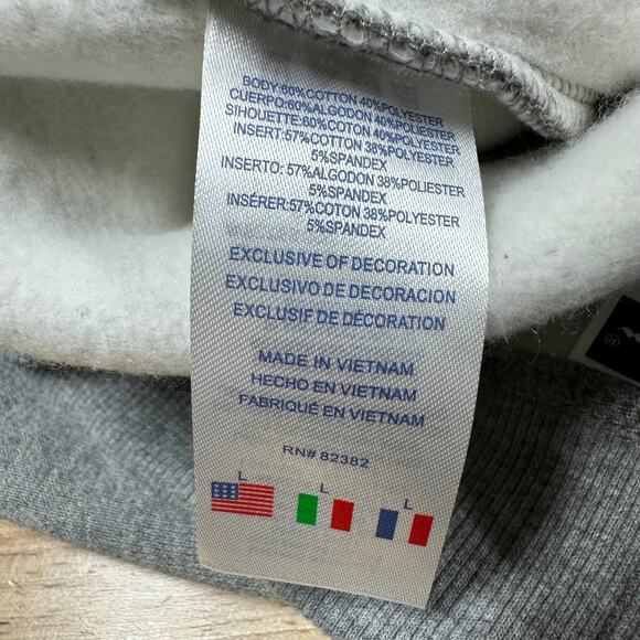 Champion NWT Women's Size Large Gray Jogger Sweatpants Cotton/Polyester - Picture 6 of 10